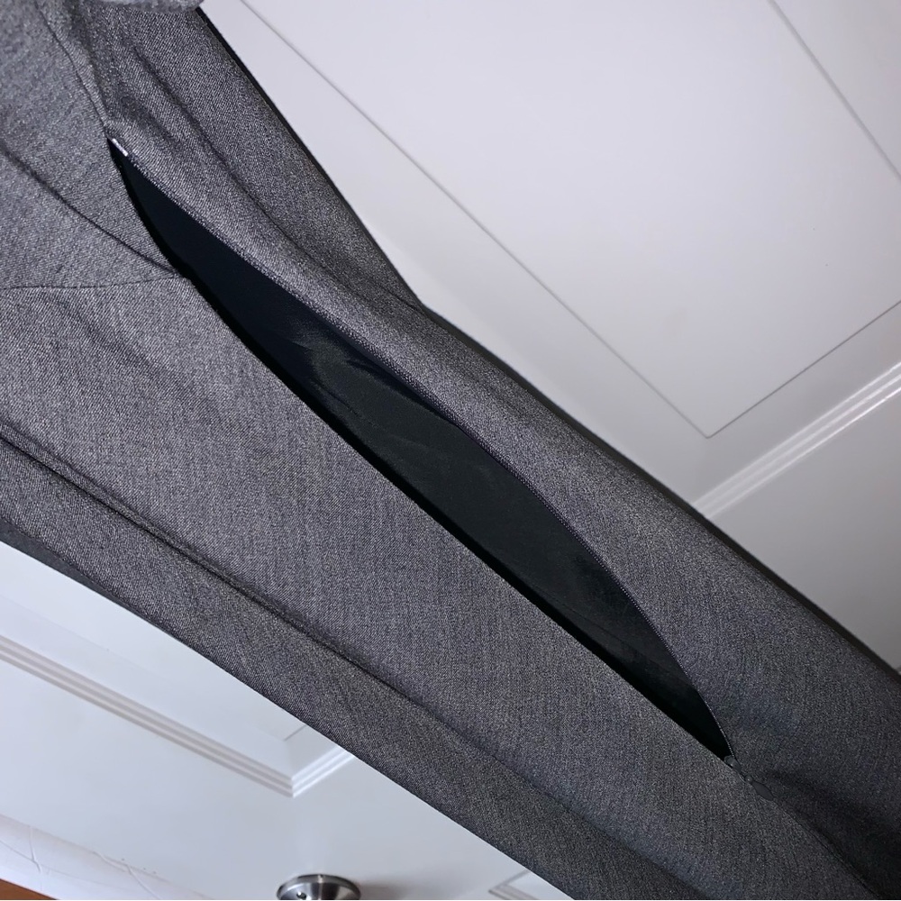 American Living EUC Gray Square Neck Puffed Sleeve Shift Dress size 6 - Picture 7 of 12